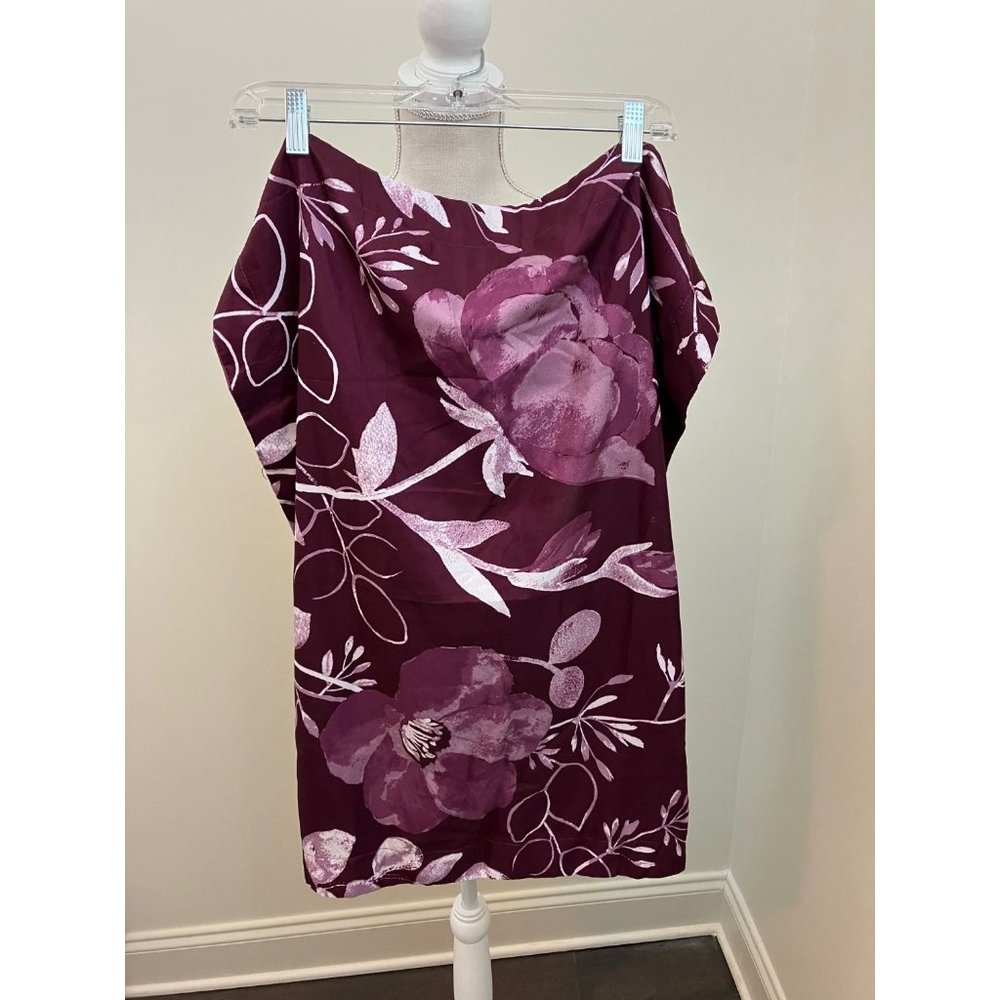 Mainstays Purple Floral Print Pillow Cover